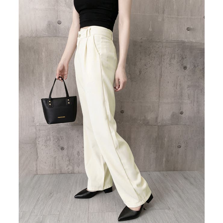 ハイウエスト美脚脚長ロングパンツ 上品イージーパンツ 細見えスラックスきれいめス… | SUNSHINE CLOSET | 詳細画像21 