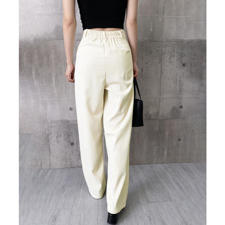 ハイウエスト美脚脚長ロングパンツ 上品イージーパンツ 細見えスラックスきれいめス… | SUNSHINE CLOSET | 詳細画像22 