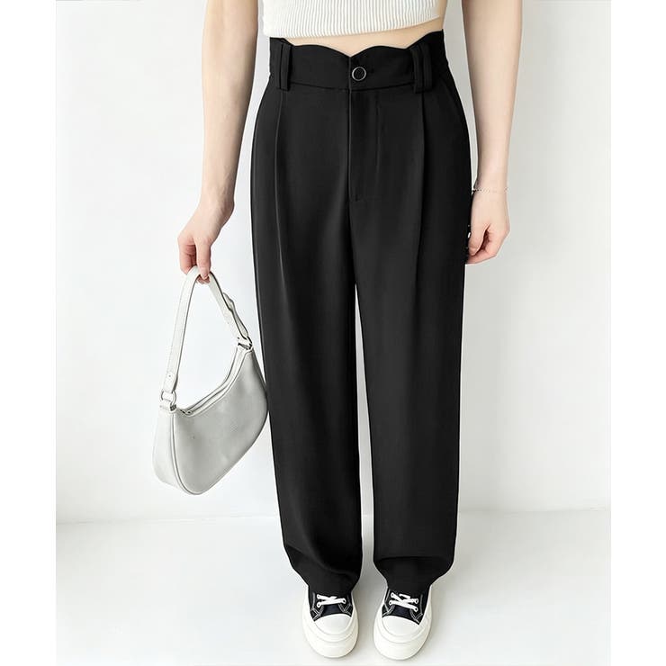 ハイウエスト美脚脚長ロングパンツ 上品イージーパンツ 細見えスラックスきれいめス… | SUNSHINE CLOSET | 詳細画像6 