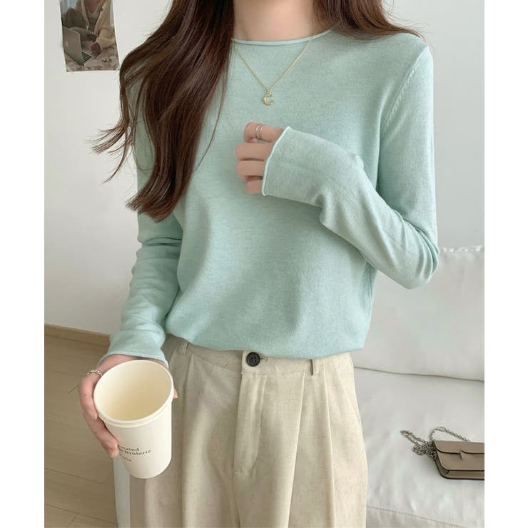 ベーシックニットカットソー きれいめ シンプルニットインナー | SUNSHINE CLOSET | 詳細画像22 