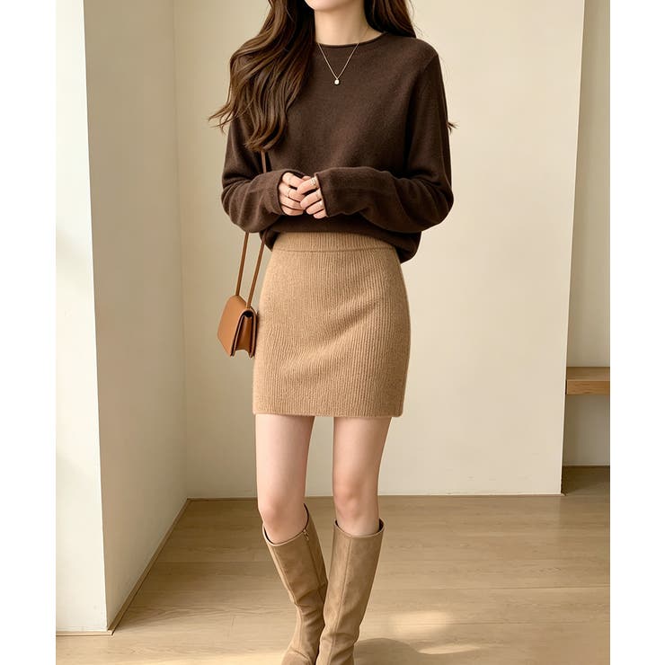 ベーシックニットカットソー きれいめ シンプルニットインナー | SUNSHINE CLOSET | 詳細画像24 