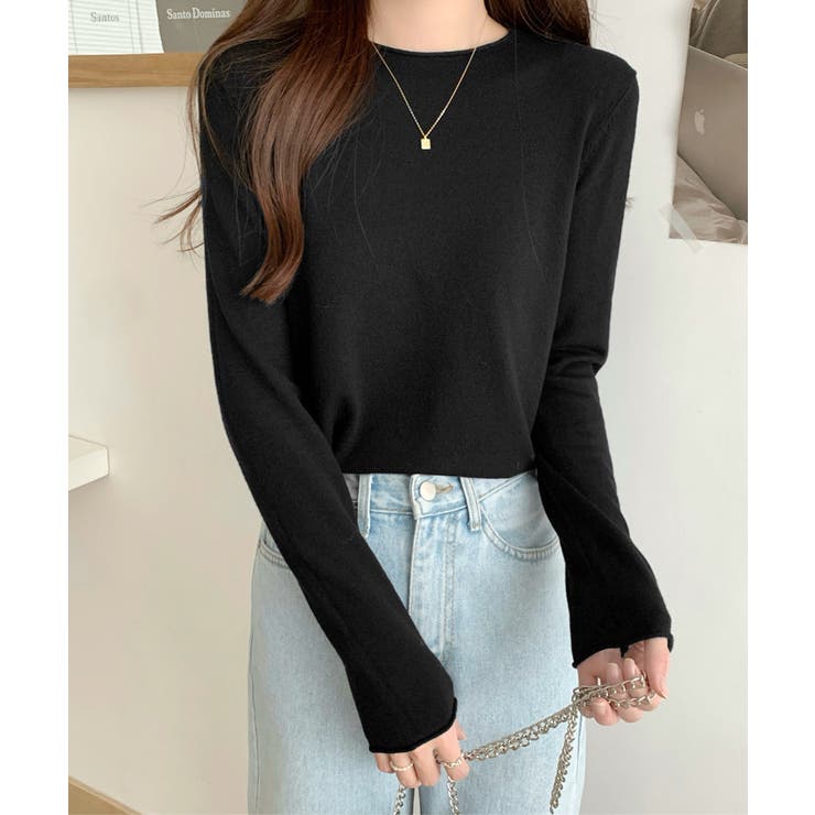 ベーシックニットカットソー きれいめ シンプルニットインナー | SUNSHINE CLOSET | 詳細画像6 