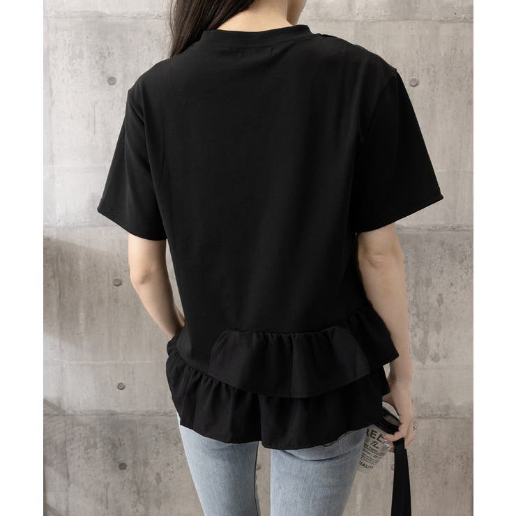 甘いフリルがエレガント♡CHANELTシャツ フリルギャザーシャツ[品番：JRDM0044478]｜JUNRED（ジュン