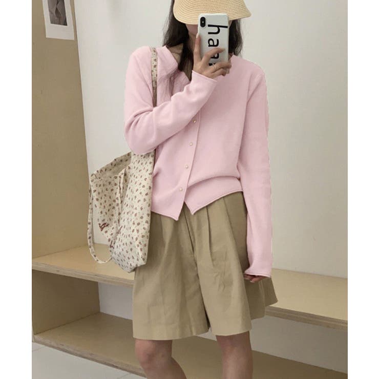 Vネック ニットカーディガン韓国風ニット | SUNSHINE CLOSET | 詳細画像4