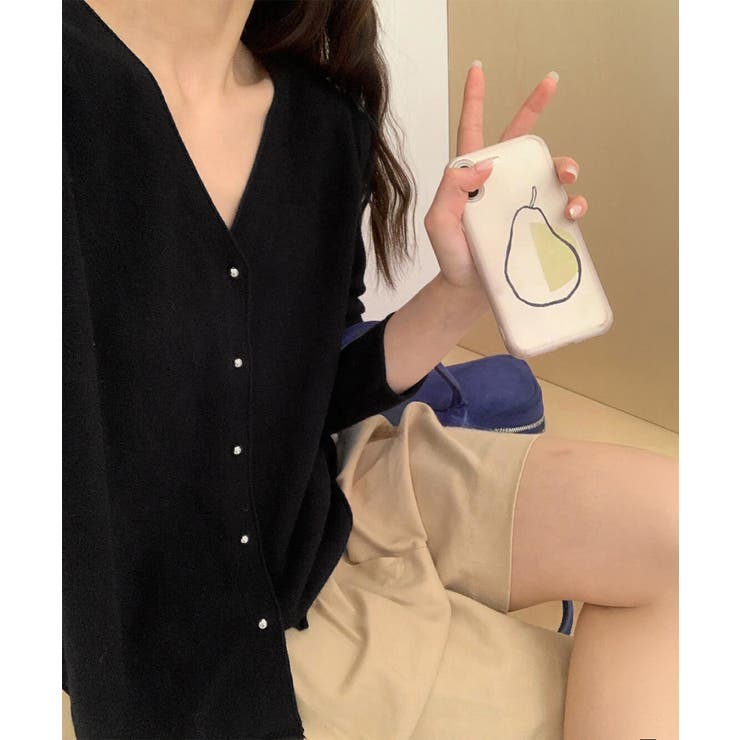 Vネック ニットカーディガン韓国風ニット | SUNSHINE CLOSET | 詳細画像6