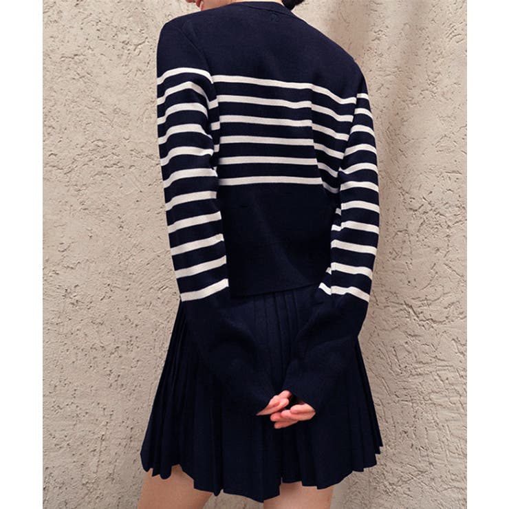 ボーダーニットカーディガンニットセーター | SUNSHINE CLOSET | 詳細画像6 