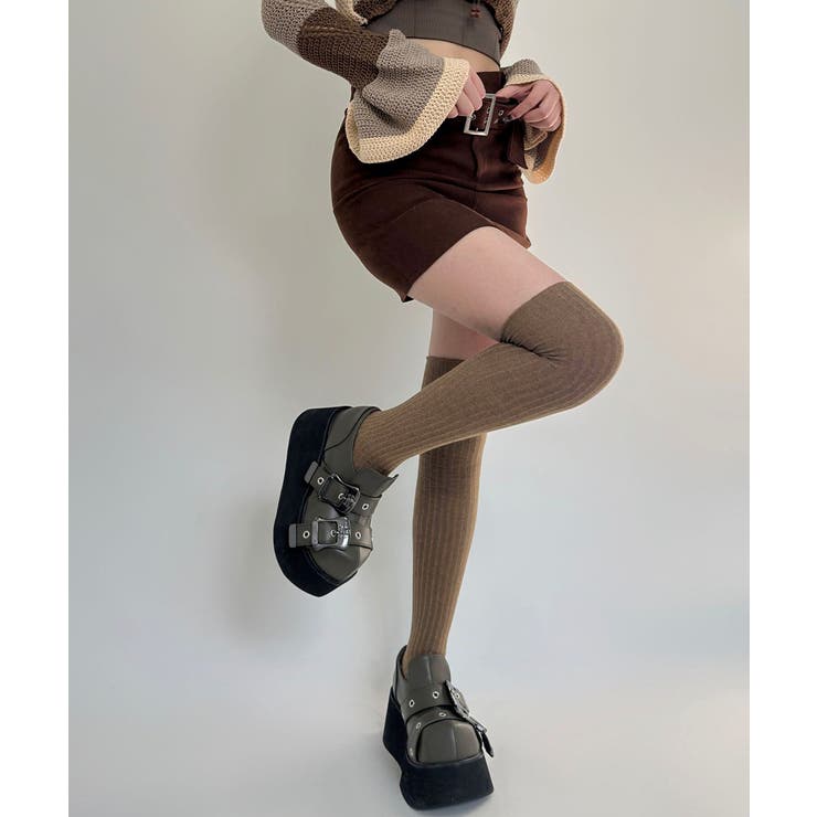 ニーハイソックス 韓国風くしゅくしゅ靴下 | SUNSHINE CLOSET | 詳細画像12 