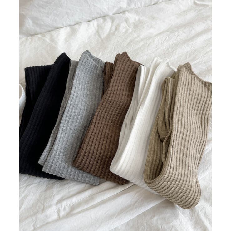 ニーハイソックス 韓国風くしゅくしゅ靴下 | SUNSHINE CLOSET | 詳細画像15 