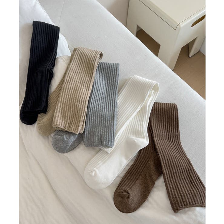 ニーハイソックス 韓国風くしゅくしゅ靴下 | SUNSHINE CLOSET | 詳細画像16 