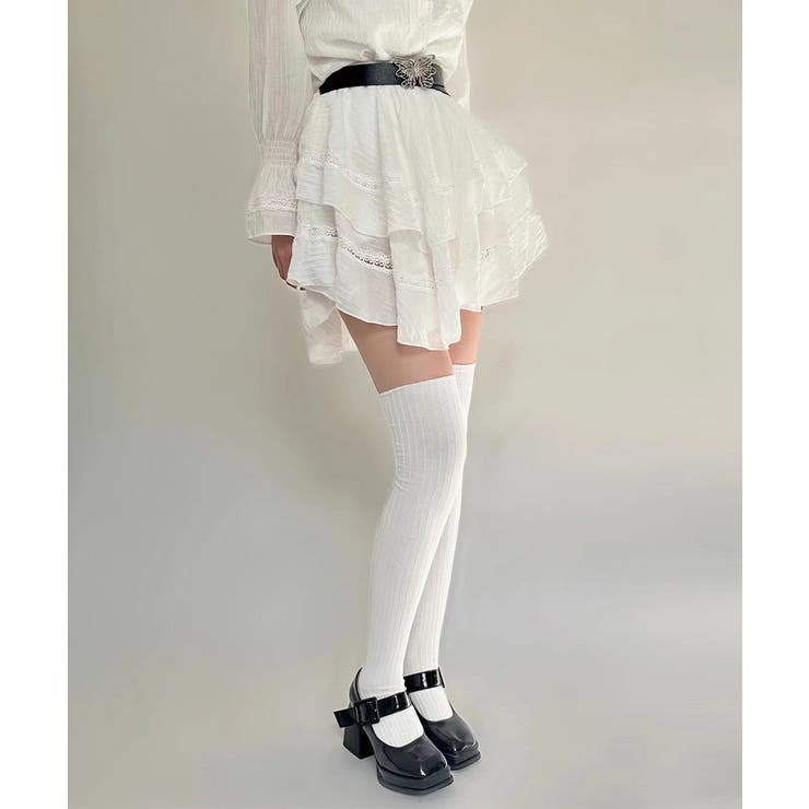 ニーハイソックス 韓国風くしゅくしゅ靴下 | SUNSHINE CLOSET | 詳細画像3 