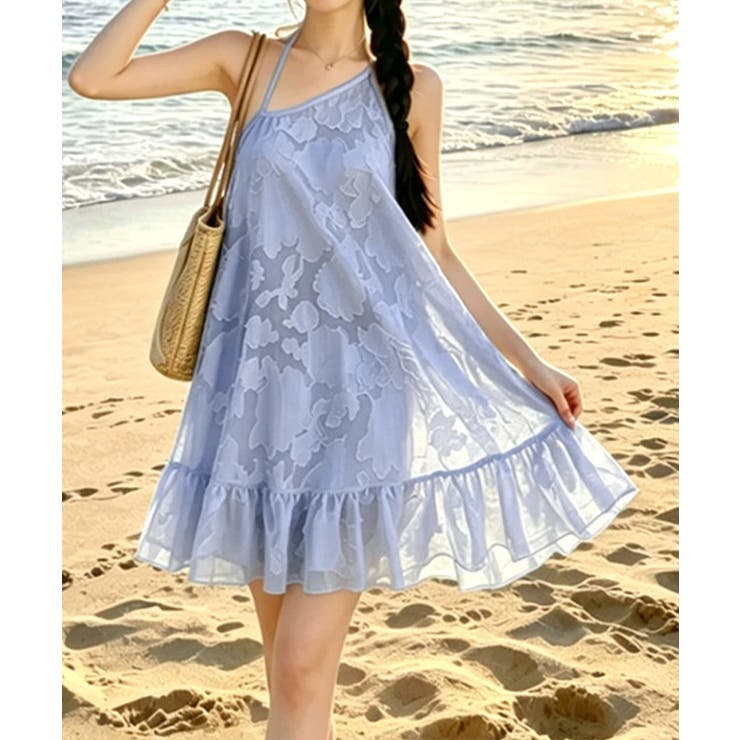 レディース体型カバーセパレート水着 フリルヘムワンピ リゾートビキニ韓国風フェミ… | SUNSHINE CLOSET | 詳細画像1 