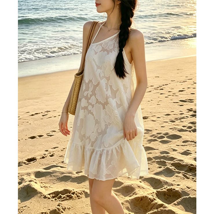 レディース体型カバーセパレート水着 フリルヘムワンピ リゾートビキニ韓国風フェミ… | SUNSHINE CLOSET | 詳細画像3 