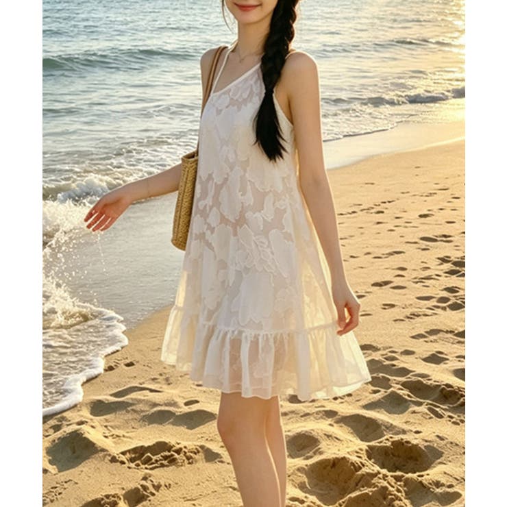 レディース体型カバーセパレート水着 フリルヘムワンピ リゾートビキニ韓国風フェミ… | SUNSHINE CLOSET | 詳細画像4 