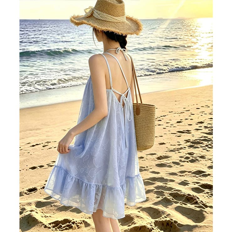 レディース体型カバーセパレート水着 フリルヘムワンピ リゾートビキニ韓国風フェミ… | SUNSHINE CLOSET | 詳細画像7 