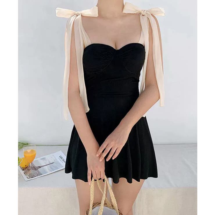 大人可愛い体型カバー水着 背中見せ 海水浴大人っぽい水着フェミニン | SUNSHINE CLOSET | 詳細画像10 