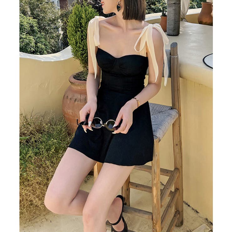 大人可愛い体型カバー水着 背中見せ 海水浴大人っぽい水着フェミニン | SUNSHINE CLOSET | 詳細画像15 