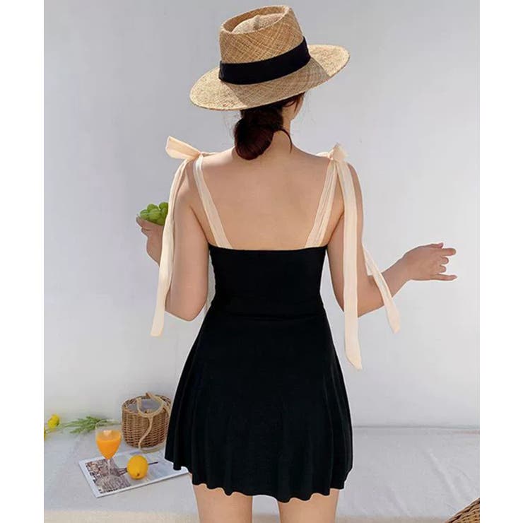 大人可愛い体型カバー水着 背中見せ 海水浴大人っぽい水着フェミニン | SUNSHINE CLOSET | 詳細画像8 