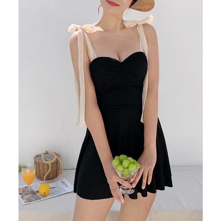 大人可愛い体型カバー水着 背中見せ 海水浴大人っぽい水着フェミニン | SUNSHINE CLOSET | 詳細画像9 