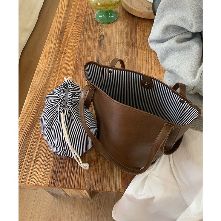 レトロバケットバッグ巾着ポーチ2点セット | SUNSHINE CLOSET | 詳細画像7 