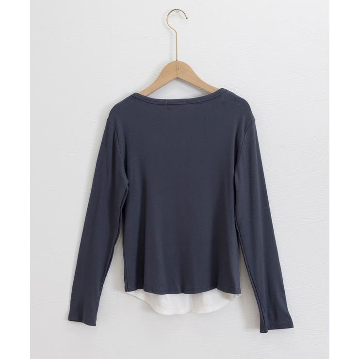 レイヤード風Tシャツ スリットネック秋服 | SUNSHINE CLOSET | 詳細画像22 
