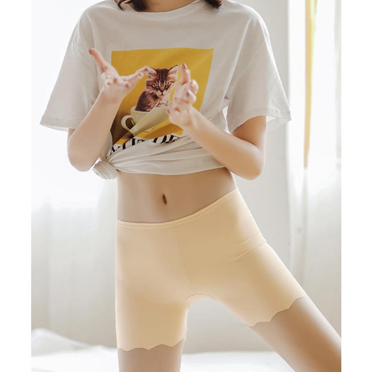 レディース 波型ヘムインナーパンツ チラ見え防止ショーパン | SUNSHINE CLOSET | 詳細画像15 