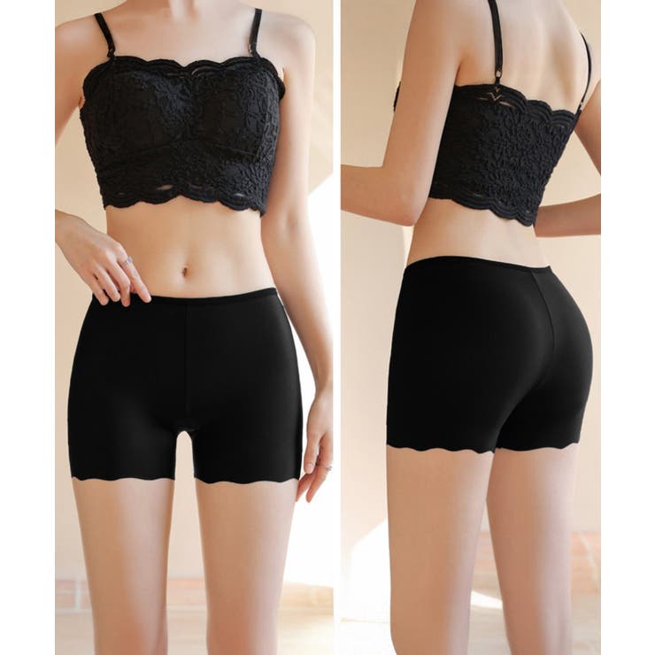 レディース 波型ヘムインナーパンツ チラ見え防止ショーパン | SUNSHINE CLOSET | 詳細画像4 