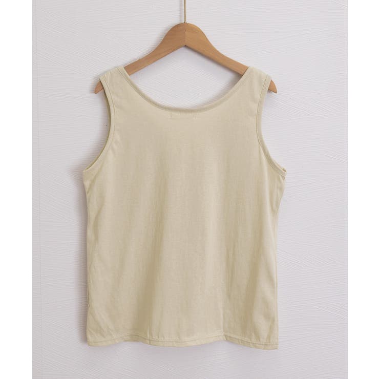 ノースリーブトップスゆったり 体型カバーベーシックタンクトップシンプル 着回しイ… | SUNSHINE CLOSET | 詳細画像20 