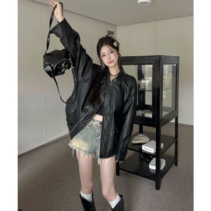 ライダースジャケット レディースブルゾン | SUNSHINE CLOSET | 詳細画像15