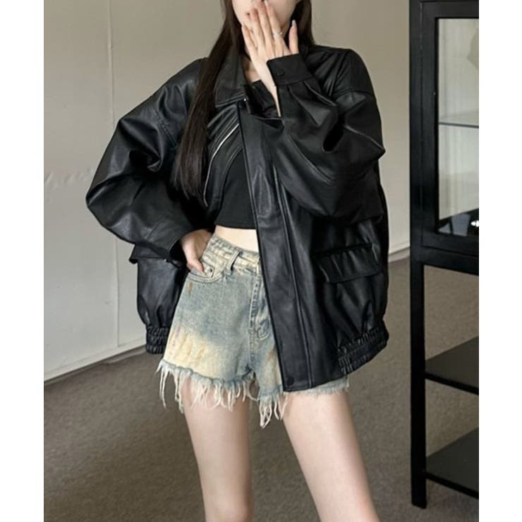 ライダースジャケット レディースブルゾン | SUNSHINE CLOSET | 詳細画像5