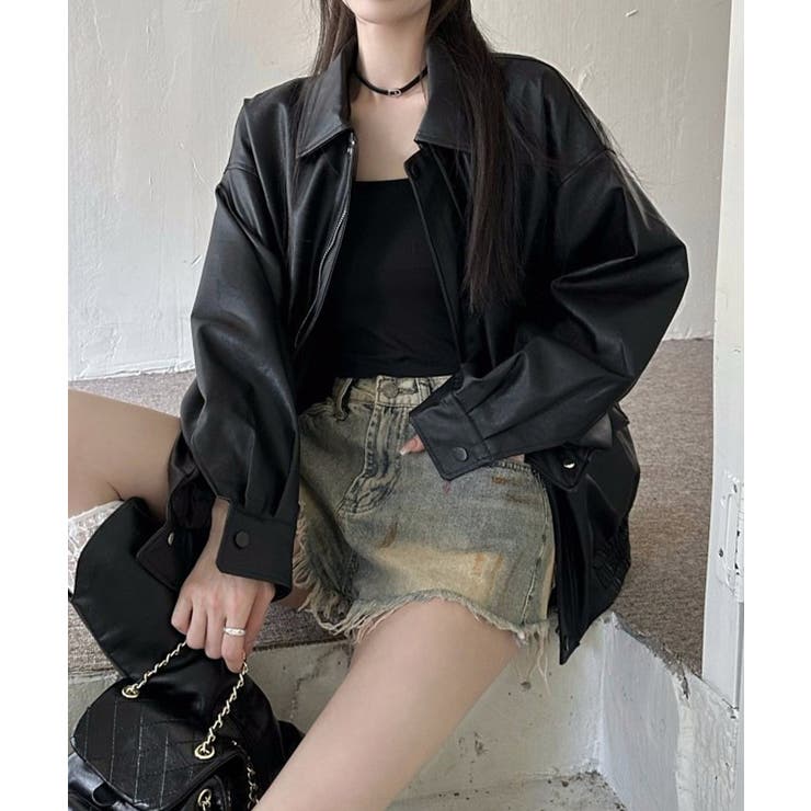 ライダースジャケット レディースブルゾン | SUNSHINE CLOSET | 詳細画像7