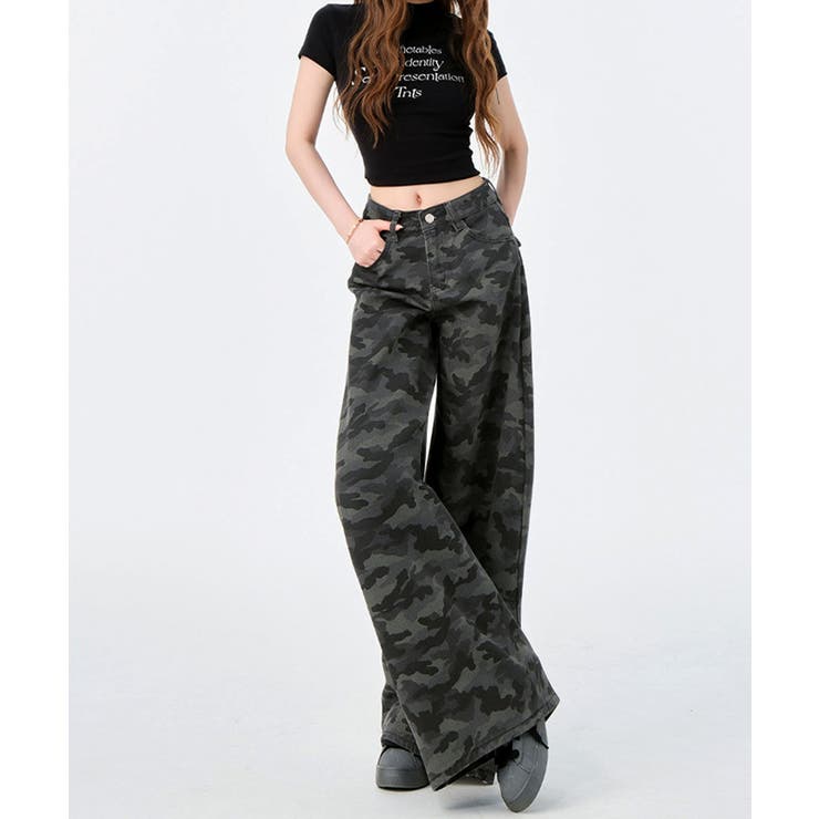 レディース ハイウエストロングパンツ 体型カバー | SUNSHINE CLOSET | 詳細画像12 