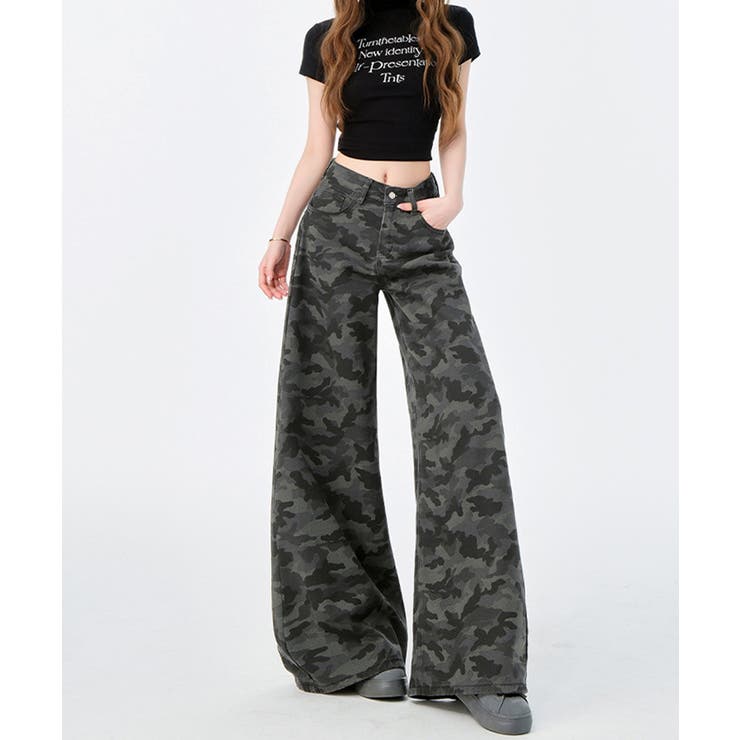 レディース ハイウエストロングパンツ 体型カバー | SUNSHINE CLOSET | 詳細画像15 