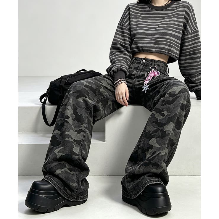 レディース ハイウエストロングパンツ 体型カバー | SUNSHINE CLOSET | 詳細画像25 