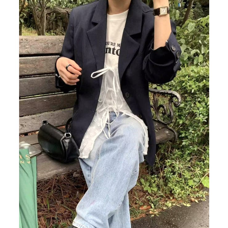 フロントリボンシアーキャミソール レイヤードトップス体型カバー きれいめカジュア… | SUNSHINE CLOSET | 詳細画像15 