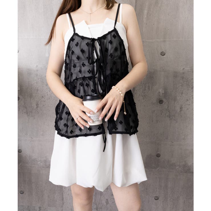 フロントリボンシアーキャミソール レイヤードトップス体型カバー きれいめカジュア… | SUNSHINE CLOSET | 詳細画像24 