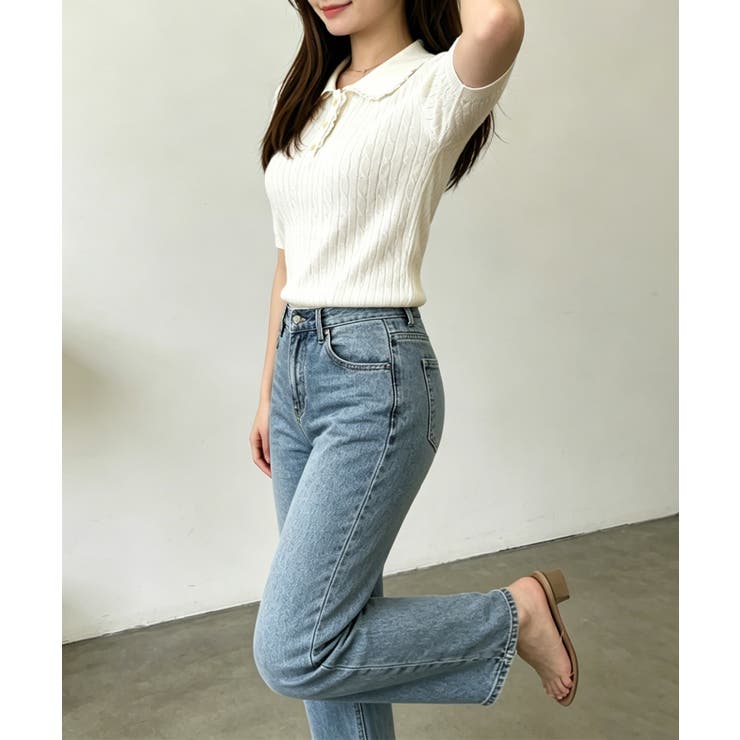 レディース ニットトップス 通勤通学サマーニットプルオーバー | SUNSHINE CLOSET | 詳細画像10 