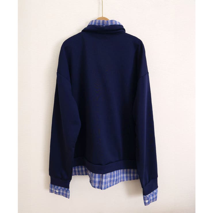 襟付きトレーナービッグシルエットスウェットトップス オーバーサイズ レディース重… | SUNSHINE CLOSET | 詳細画像30 