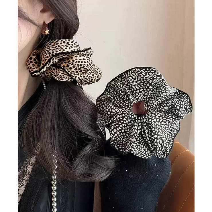 レオパード柄シュシュ ボリューム 髪飾り | SUNSHINE CLOSET | 詳細画像3 