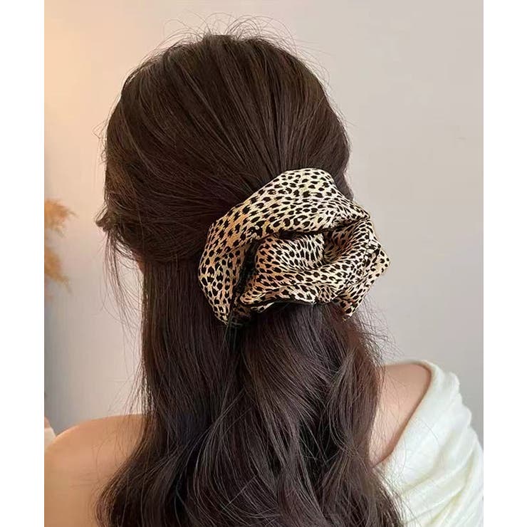 レオパード柄シュシュ ボリューム 髪飾り | SUNSHINE CLOSET | 詳細画像5 