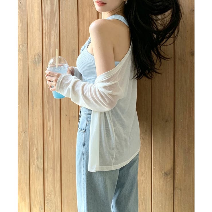 リブニットアシンメトリータンクトップ ヘルシーセクシー ショート丈 | SUNSHINE CLOSET | 詳細画像20 