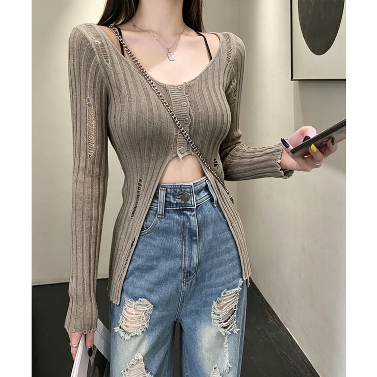 透かし編みトップス レディース ロングスリーブ | SUNSHINE CLOSET | 詳細画像10 