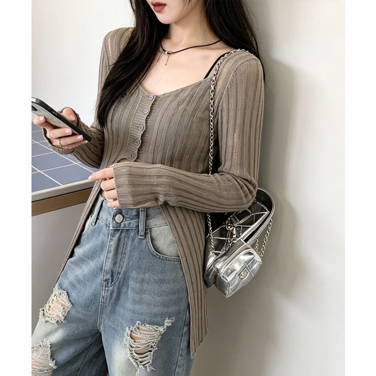 透かし編みトップス レディース ロングスリーブ | SUNSHINE CLOSET | 詳細画像11 