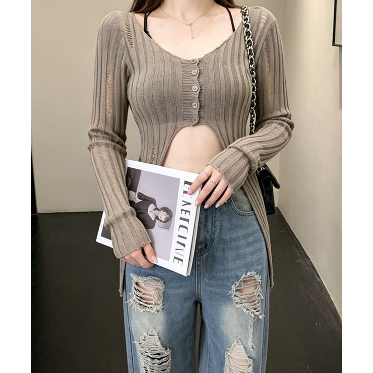 透かし編みトップス レディース ロングスリーブ | SUNSHINE CLOSET | 詳細画像16 