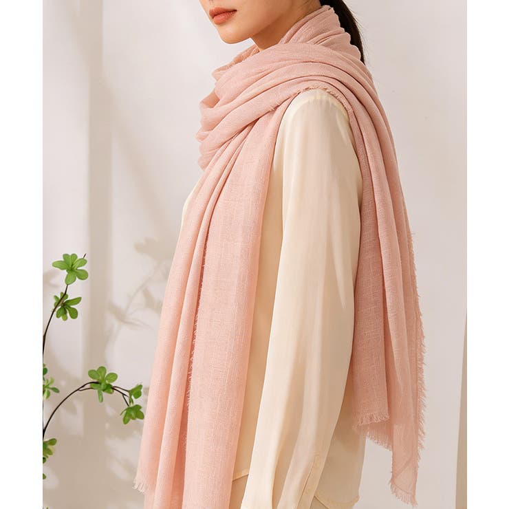 日焼け防止ストール薄手 年中使えるマフラーシンプルお洒落大人可愛いストール無地 … | SUNSHINE CLOSET | 詳細画像19 