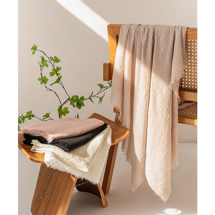 日焼け防止ストール薄手 年中使えるマフラーシンプルお洒落大人可愛いストール無地 … | SUNSHINE CLOSET | 詳細画像31 