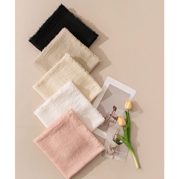 日焼け防止ストール薄手 年中使えるマフラーシンプルお洒落大人可愛いストール無地 … | SUNSHINE CLOSET | 詳細画像40 