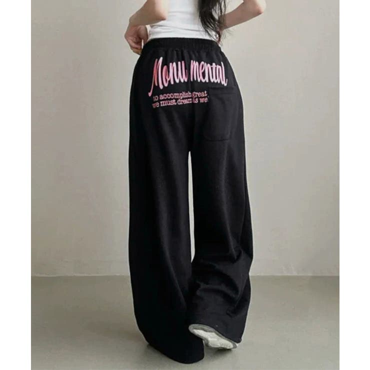 バッグプリントワイドスエットパンツ韓国風 | SUNSHINE CLOSET | 詳細画像1 