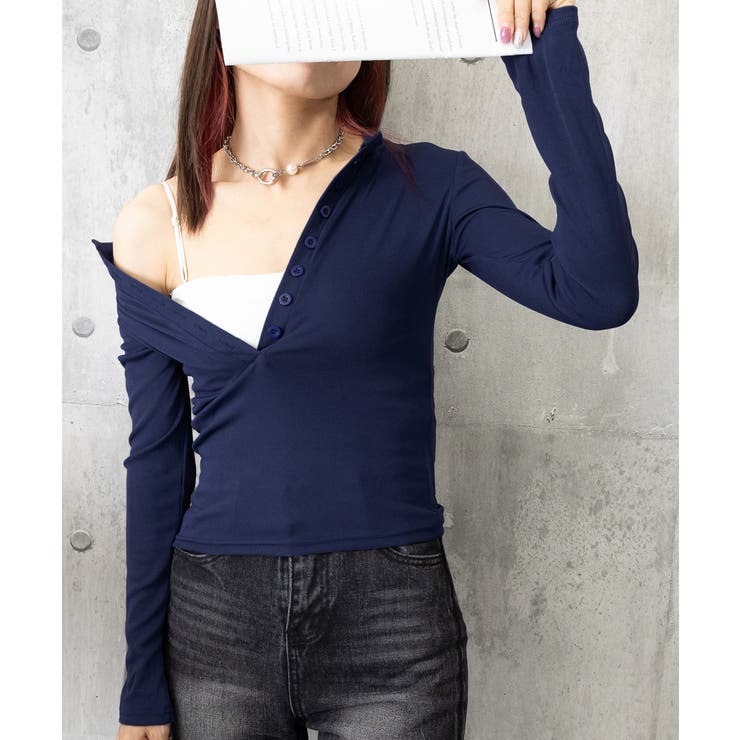 ハーフボタンカットソー長袖タイトtシャツ | SUNSHINE CLOSET | 詳細画像23 