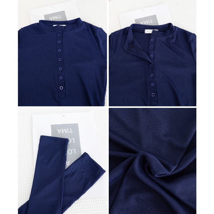 ハーフボタンカットソー長袖タイトtシャツ | SUNSHINE CLOSET | 詳細画像30 