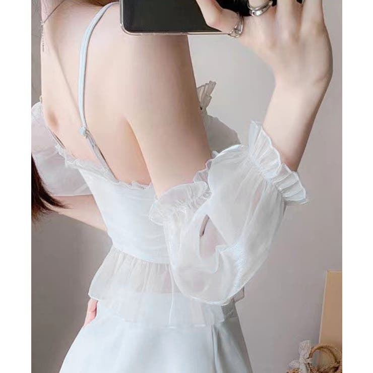 体型カバー水着レディース フリルトップス シアースリーブ付き | SUNSHINE CLOSET | 詳細画像15 